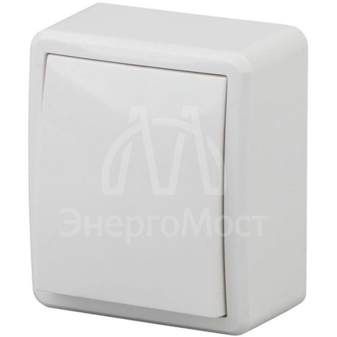 Переключатель 1-кл. ОП Эра Эксперт 10А IP20 11-1203-01 250В 10AX бел. Эра Б0020660
