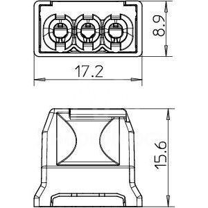 Клемма пружинная 3х2.5кв.мм 61 325 LGR OBO 2054485