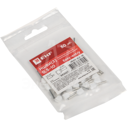 Наконечник штыревой втулочный НШвИ(2) 0.5-10 (уп.50шт) PROxima EKF nhvi2-0.5-10