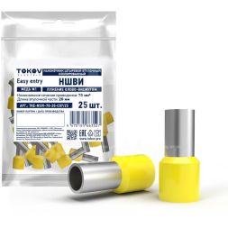 Наконечник штыревой втулочный изолированный НШВИ 70-20 TOKOV ELECTRIC TKE-NSVI-70-20-C07/25