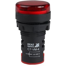 Индикатор напряжения OptiSignal Compact D22 С7-VM-4 красн. 20-500В AC AD22VM КЭАЗ 362189