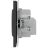 Розетка силовая KANT 2P+E без шторки черн. уголь DKC 7012033