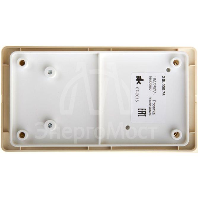 Блок комбинированный GLOSSA розетка+ выкл. 3-кл. беж. SchE GSL000276