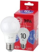 Лампа светодиодная RED LINE LED A60-10W-865-E27 R 10Вт A60 груша 4000К холод. бел. E27 Эра Б0045324