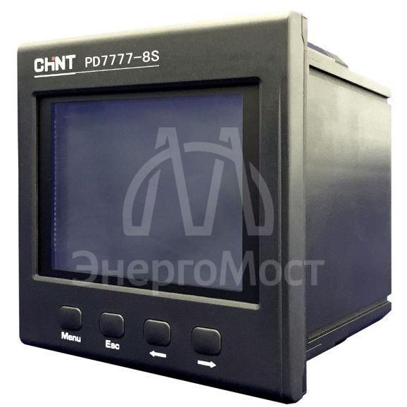 Прибор измерительный многофункциональный PD7777-8S3 380В 5А 3ф 120х120 LCD дисплей RS485 CHINT 765170