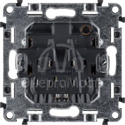 Механизм розетки 1-м СП Valena Life 16А IP2X 250В 2К+З с лиц. панелью безвинт. зажимы бел. Leg 753421