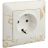 Механизм розетки 1-м СП Valena Life 16А IP2X 250В 2К+З с лиц. панелью безвинт. зажимы бел. Leg 753421