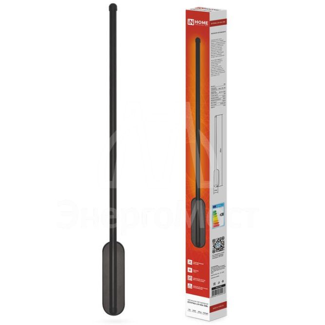 Светильник светодиодный ESTETIKA LUV-60A-30BL 10Вт 230В 3000К 700лм 600х50х25 черн. IN HOME 4690612054476