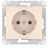 Розетка Glossa 16А с заземл. быстрозажим. клем. механизм беж. SE GSL000243S