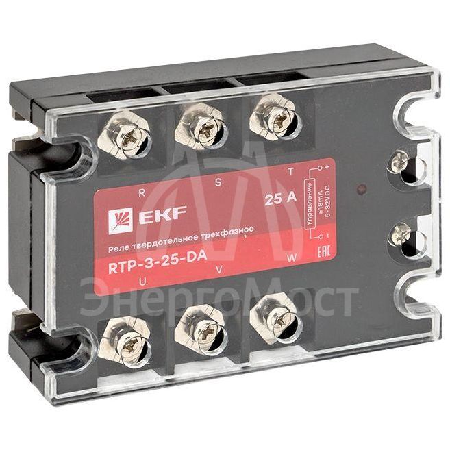 Реле твердотельное трехфазное RTP-25-DA PROxima EKF rtp-3-25-da