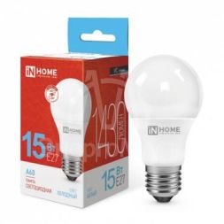 Лампа светодиодная LED-A60-VC 15Вт 230В E27 6500К 1350лм IN HOME 4690612020280