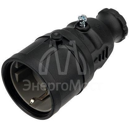 Розетка переносная влагозащ. с/з 16А IP20/44 каучук Rexant 111-005