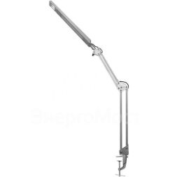 Светильник светодиодный KD-821 C03 8Вт 350лм 230В настольный струбцина 2 уровня яркости серебр. Camelion 13528