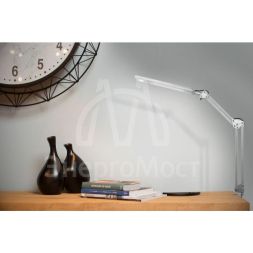 Светильник светодиодный KD-821 C03 8Вт 350лм 230В настольный струбцина 2 уровня яркости серебр. Camelion 13528