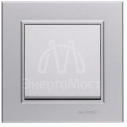 Выключатель 1-кл. СП Karea 10А IP20 сереб. Makel 56065001