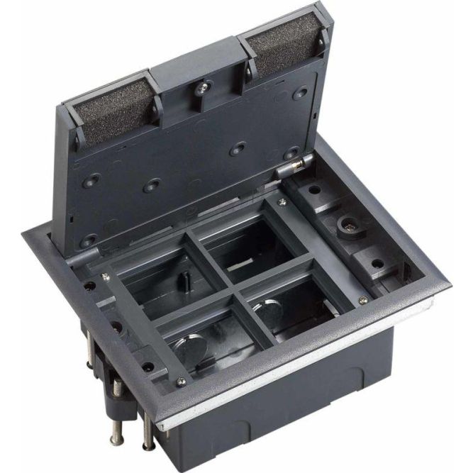 Люк MultiDesk MDK10 на 8мод. IP40 с монтажной коробкой для фальшпола SE MDK10108
