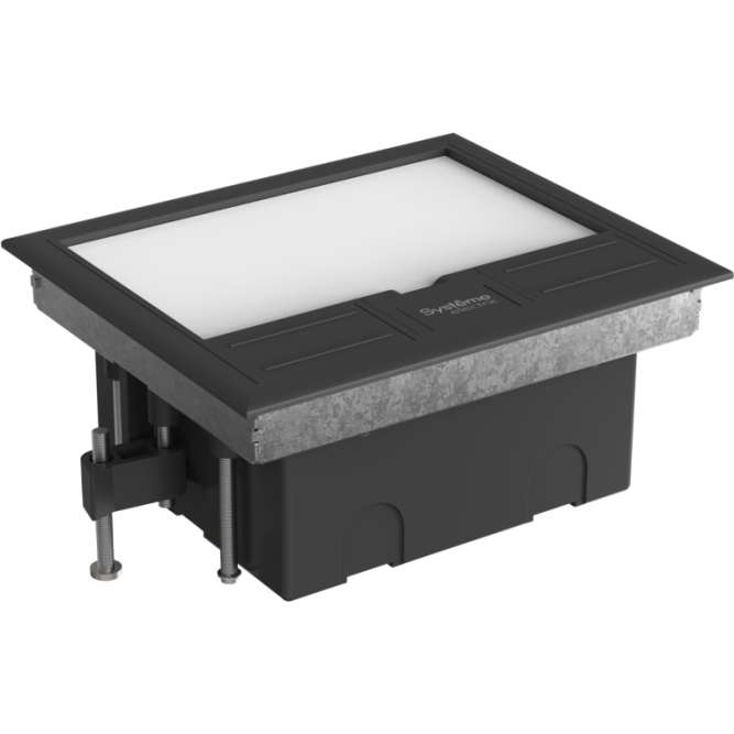 Люк MultiDesk MDK10 на 8мод. IP40 с монтажной коробкой для фальшпола SE MDK10108