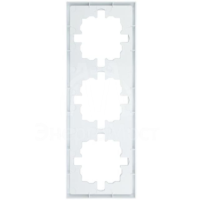 Рамка 3-мест. горизонт. ZIMA бел. LEZARD 704-0200-148