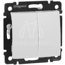 Механизм переключателя на 2 направления 2-кл. СП Valena 10А IP31 250В бел. Leg 774408