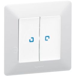 Механизм выключателя 2-кл. СП Valena In&#039;matic 10А IP20 250В безвинт. зажимы сер. Leg 752005