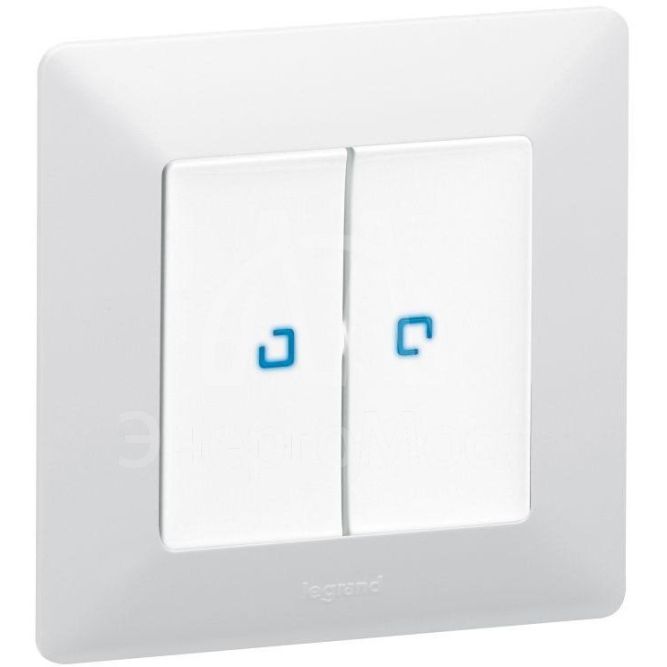 Механизм выключателя 2-кл. СП Valena In&amp;#039;matic 10А IP20 250В безвинт. зажимы сер. Leg 752005