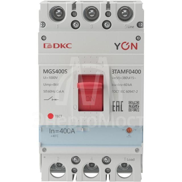 Выключатель автоматический MGS400 3P 320-400A 60kA YON MGS400S-3TAMF0400