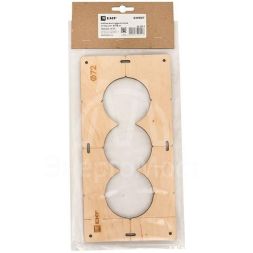 Шаблон для подрозетников c 3 отв. d72мм Expert EKF sh-d72-3