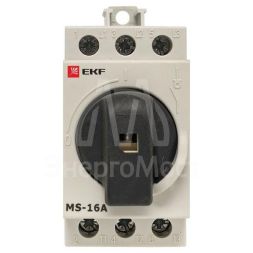 Рубильник мод. 3п MS-16A на DIN-рейку EKF ms-16d