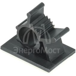 Клипса самоклеящаяся КС-10 черн. (уп.24шт) IEK UHP40-D10-K02