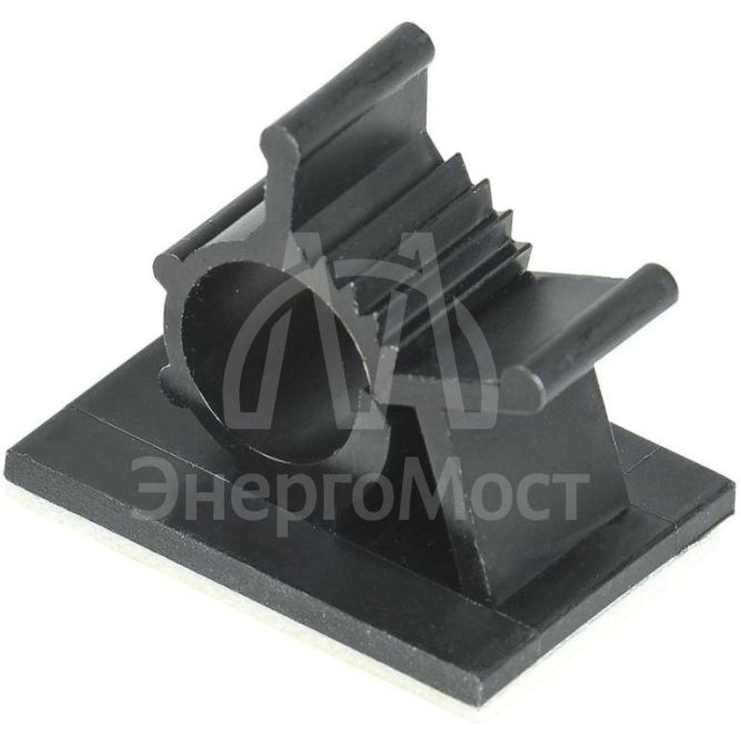 Клипса самоклеящаяся КС-10 черн. (уп.24шт) IEK UHP40-D10-K02