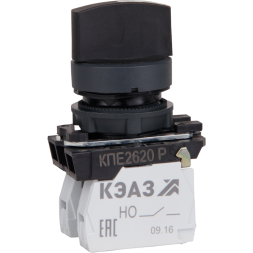 Переключатель КПЕ2620Р 2но+0нз ручка фикс 3поз IP65черн. КЭАЗ 248267