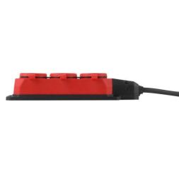 Удлинитель силовой UK-3e-3x1.5-20m-IP44(KG) с заземлением 3 розетки каучук 20м КГ 3х1.5кв.мм IP44 Эра Б0057581
