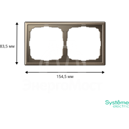 Рамка 2-м ArtGallery универс. мокко SE GAL000602