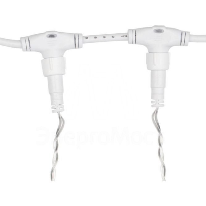 Гирлянда Дождь &amp;quot;ПЛЕЙ-ЛАЙТ&amp;quot; 2х1.5м 192LED 12Вт 220В IP44 тепл.бел. прозр. провод NEON-NIGHT 235-306-6