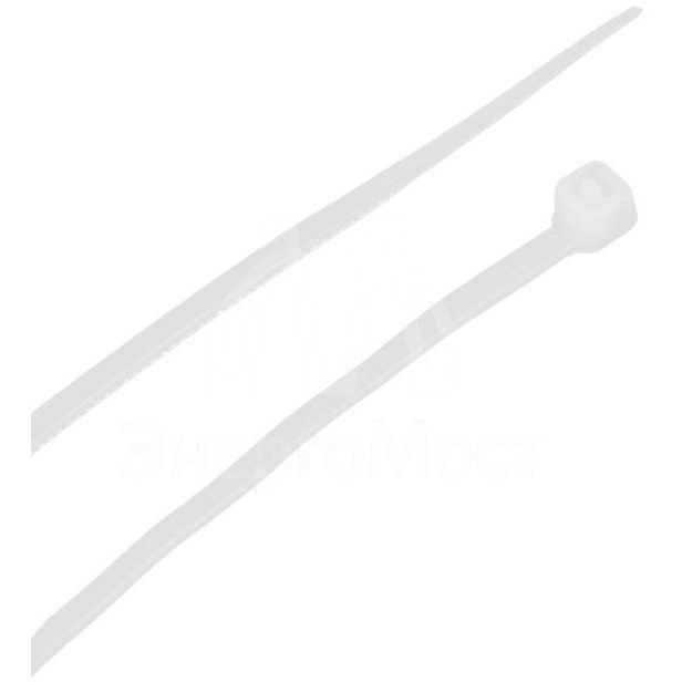 Хомут кабельный 2.5х150 нейл. бел. (уп.100шт) IEK UHH31-D025-150-100