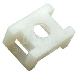 Площадка для крепления стяжки 22.2х16мм ПС-2 бел. (уп.100шт) Rexant 07-2102