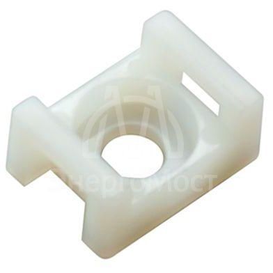 Площадка для крепления стяжки 22.2х16мм ПС-2 бел. (уп.100шт) Rexant 07-2102