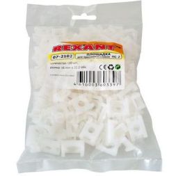 Площадка для крепления стяжки 22.2х16мм ПС-2 бел. (уп.100шт) Rexant 07-2102