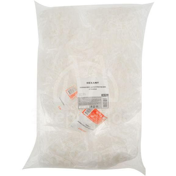 Площадка для крепления стяжки 22.2х16мм ПС-2 бел. (уп.100шт) Rexant 07-2102