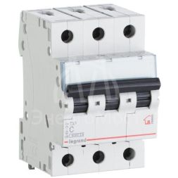 Выключатель автоматический модульный 3п C 63А 6кА TX3 6000 3мод. 400В Leg 404062