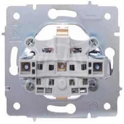 Розетка 1-м СП Vesna с заземл. защ. шторки ПБТ механизм бел. LEZARD 742-0288-124B