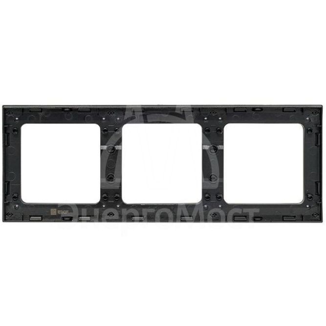 Рамка 3-м Стокгольм черн. PROxima EKF EAM-G-302-30