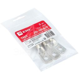 Наконечник силовой медный луженый JG-35-8-9 (ТМЛ) (уп.3шт) EKF jg-35-8-9r