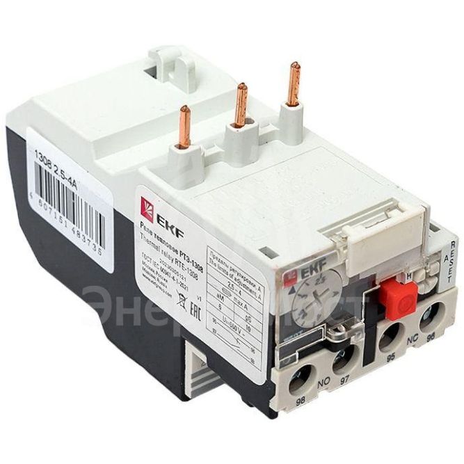 Реле тепл. РТЭ 1308 2.5-4А EKF rel-1308-2.5-4