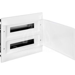 Щиток пластиковый встраиваемый Practibox S 2х18 бел. дверь Leg 137547