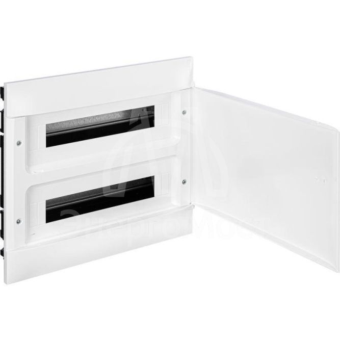 Щиток пластиковый встраиваемый Practibox S 2х18 бел. дверь Leg 137547