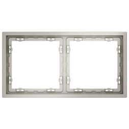 Рамка 2-м S70 пластик. кашемир Voltum VLS100203