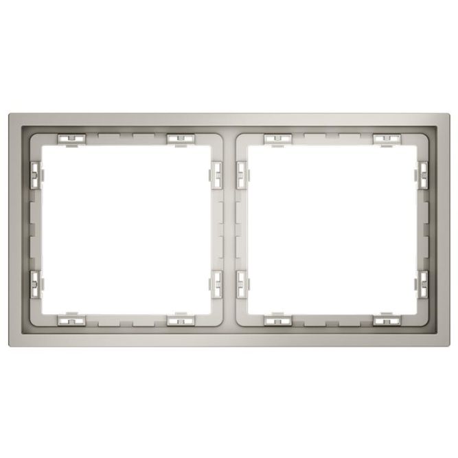 Рамка 2-м S70 пластик. кашемир Voltum VLS100203