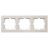 Рамка 3-местн. горизонт. VESNA жемчуж./бел. перламутр LEZARD 742-3000-148