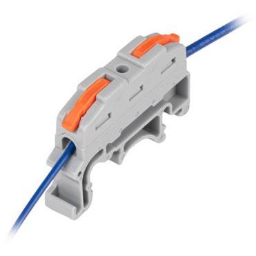 Клемма монтажная СМК PTC-1P 4211 DIN BL/4 450В 32А 0.08-2.5(4.0)кв.мм JazzWay 5073647